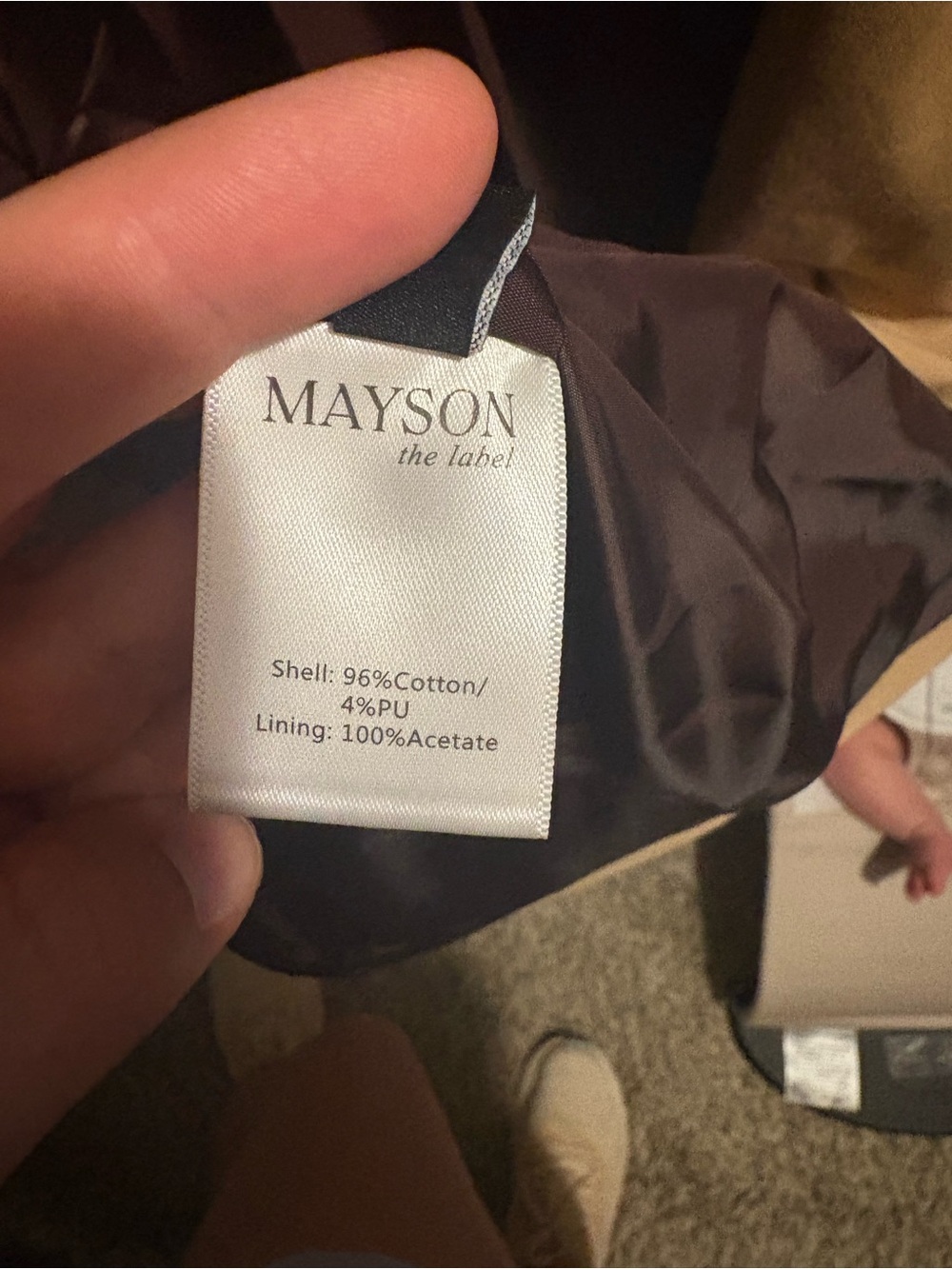 NWOT Mayson The Label Classic Camel Gabardine Trench Coat *Discontinued* - Picture 10 of 11